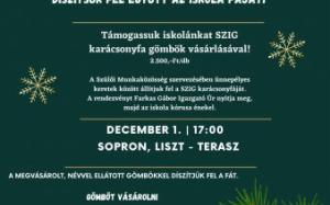 SZIG karácsonyfa állítás | Soproni Széchenyi István Gimnázium